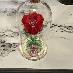 美女と野獣のガラス製薔薇
