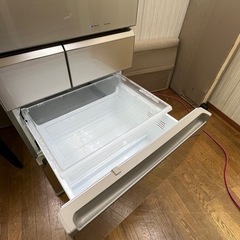 人気のガラス扉!! Panasonic NR-E413PV-N 激安5ドア!! 406L 2018年 右開き ドア棚×2欠品 の画像