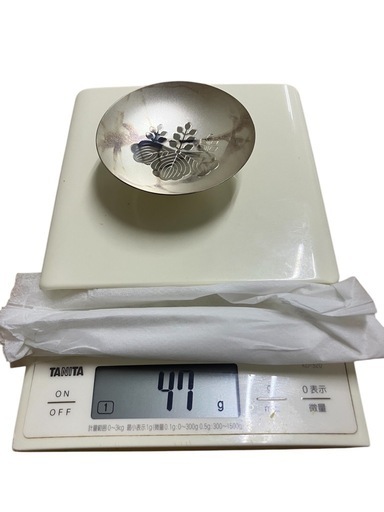 新品　箱付き　純銀　銀杯　47g