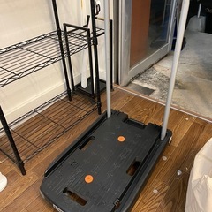 【トラスコ (TRUSCO) 折りたたみ樹脂台車 こまわり君 ブ...