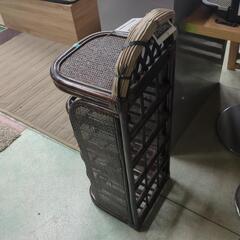 😺新品🌸藤の靴箱の画像