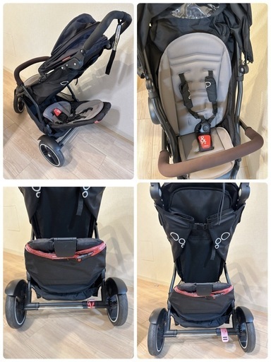 フィルアンドテッズ ドット2 二人乗り折りたたみベビーカー phil&teds