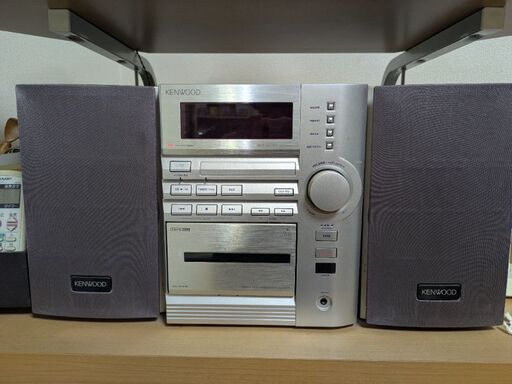カセットＣＤコンポ（AM＆FMアンテナ・取説・リモコン付き）