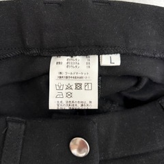 ブラック 乗馬用キュロット レディースLサイズの画像