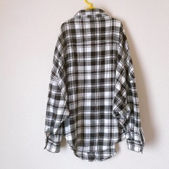 スチューシー stussy woman ルーズフィット長袖シャツ チェックの画像