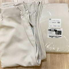 ニトリ ドレープカーテン 100×210cm 2枚セット　1枚未使用の画像