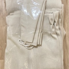 ニトリ ドレープカーテン 100×210cm 2枚セット　1枚未使用の画像