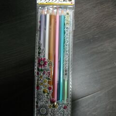 【未使用】メタリック 色鉛筆　６色　ぬりえ　お絵かき