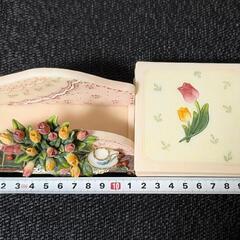 陶器のコースターセットの画像