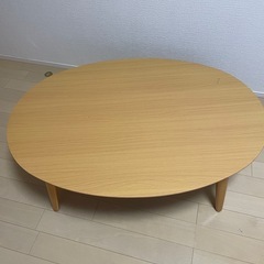 決まりました！【19日まで】ニトリ だ円形 ローテーブル こたつの画像