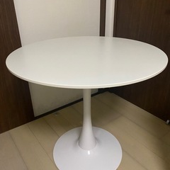 テーブル　　　白い　　丸テーブル