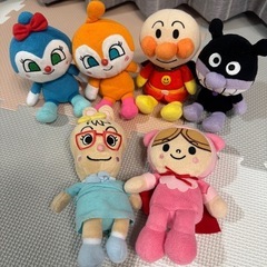 アンパンマン　ぬいぐるみ　6点セット
