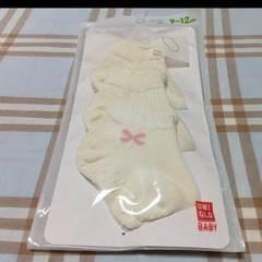 新品　ユニクロ　ベビー靴下9-12cm