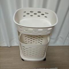 値下げ ランドリーラック バスマット アイボリーの画像