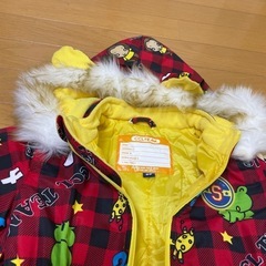 CCL TEAM ベビー用ジャンプスーツ 赤チェックの画像