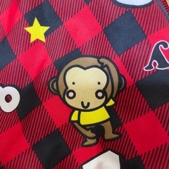 CCL TEAM ベビー用ジャンプスーツ 赤チェックの画像