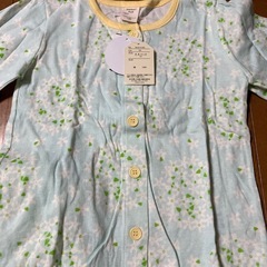 【タグ付き未使用】綿100% 花柄パジャマ　120㎝の画像