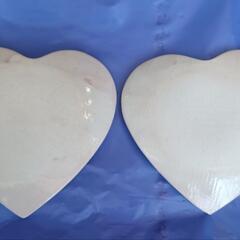 ハート 洋皿 二枚の画像