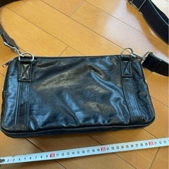 ポーター　黒 合成皮革 ショルダーバッグの画像