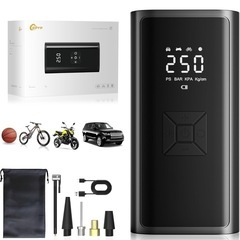 【新品未使用】空気入れ 電動 エアーポンプ 充電式 6000mA...