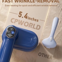 【新品未使用】スチームアイロン CPWORLD 1台4役 衣類スチーマー 3段階の画像