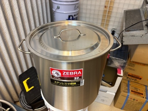 zebra製SUS304 32cm寸胴　新品