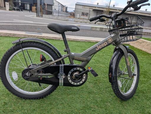 ジープ 18型 子供用自転車 JE-18G(オリーブ/シングルシフト)