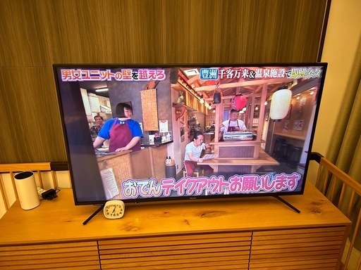 テレビ　55インチ　Hisense