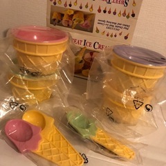 アイスクリームカップセット 新品未使用の画像