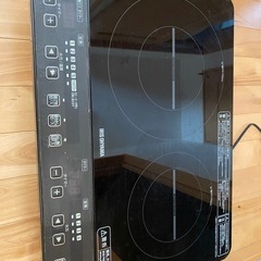 アイリスオーヤマ　IH二口コンロの画像