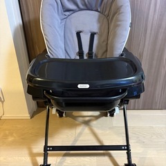 カトージ 手動ハイローチェア ブラック グレー