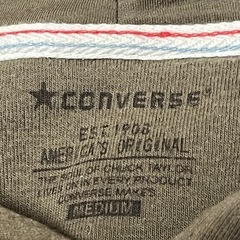 Converse オリーブ フード付きトレーナー M レディースの画像