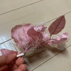 ピンク　花　コサージュの画像