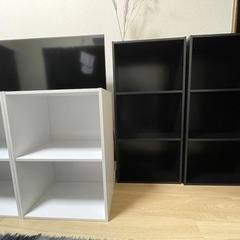 カラーボックス黒×2白×2（1/20まで）