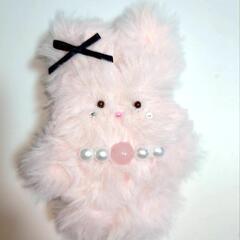 ハンドメイド作品◎モールドール◎ピンクのうさぎさん