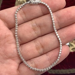 K18 WG テニスブレスレット ダイヤ1.02カラット