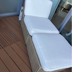値下げ！(1/18まで)屋外ソファーセット、別売りもします 