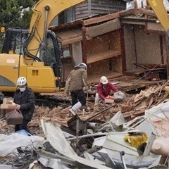 石川県能登解体工事。