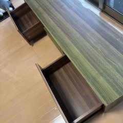 テレビボード ロータイプ テレビ台 完成品 木製 収納付き レコーダー収納 収納 TV【お話中
】の画像