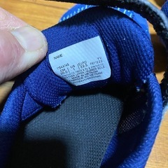 asics青スニーカーUS1/EUR32.5