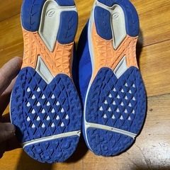 asics青スニーカーUS1/EUR32.5の画像
