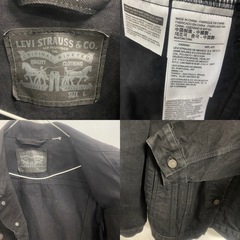 【メンズ L】リーバイス WPL423 CA00342 ジージャン ブラック デニムジャケット Levis Lの画像