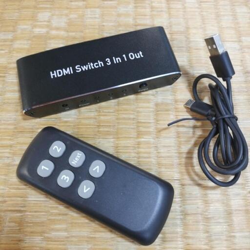 Eono HDMI切替器 自動/手動切り替え HDMIセレクター 3入力1出力 .赤外線リモコン付き