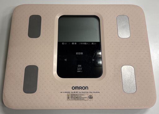中古品　オムロン体重体組成計　ピンク