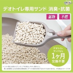 デオトイレ 4.5L×4袋 猫砂 消臭・抗菌サンド 鉱物 の画像