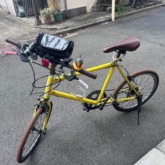 ［販売済］ミニベロ 自転車 20インチ 7段変速
