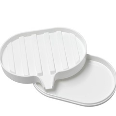 ホワイトストライプソープディッシュの画像