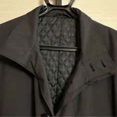 【お値下げ】JOHN PEARSE メンズ/ステンカラーコート ブラック/就職活動/新入社員の画像