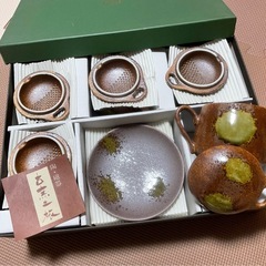 値下げ致しました！  庫山窯 ティーカップ お皿 5個セットの画像