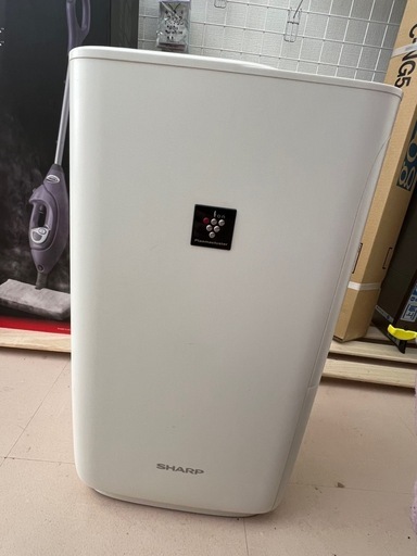 美原店 シャープ ハイブリッド式加湿器 HV-H55-W 2018年製 木造～9畳 プレハブ洋室～15畳 プラズマクラスター7000搭載 プレミアムホワイト SHARP